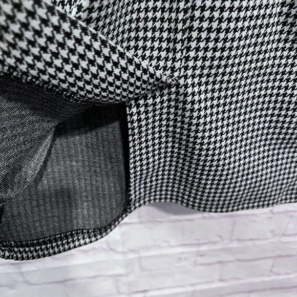 VFShow  Womens Peplum Dress‎ Size XXL Black Houndstooth Short Sleeve - Picture 11 of 13